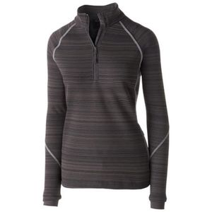 Holloway Women's Gray 1/4 Zip Pullover Sweatshirt Size L